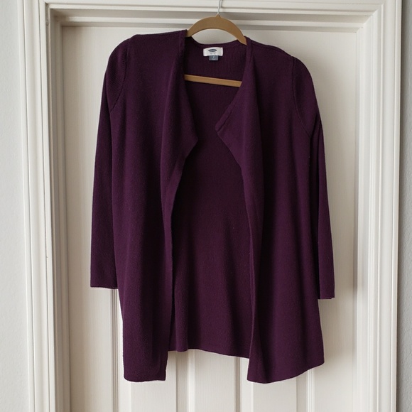 Old Navy Sweaters - Old Navy Dark Purple Open Cardigan Old Navy Sweaters - Old Navy Dark Purple Open Cardigan